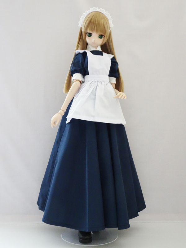 DD/スマートドール(S)　ロングメイド/パフスリーブ（紺）