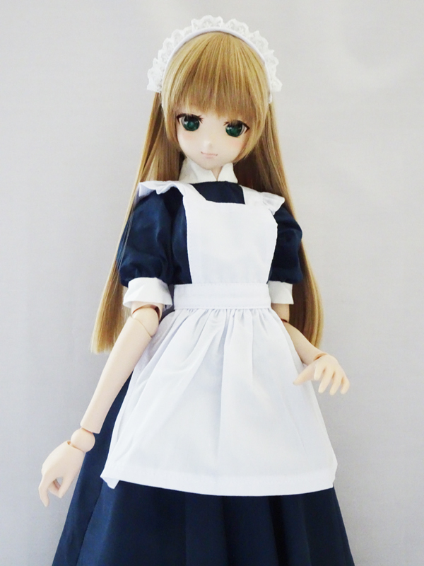 DD/スマートドール(S)　ロングメイド/パフスリーブ（紺）