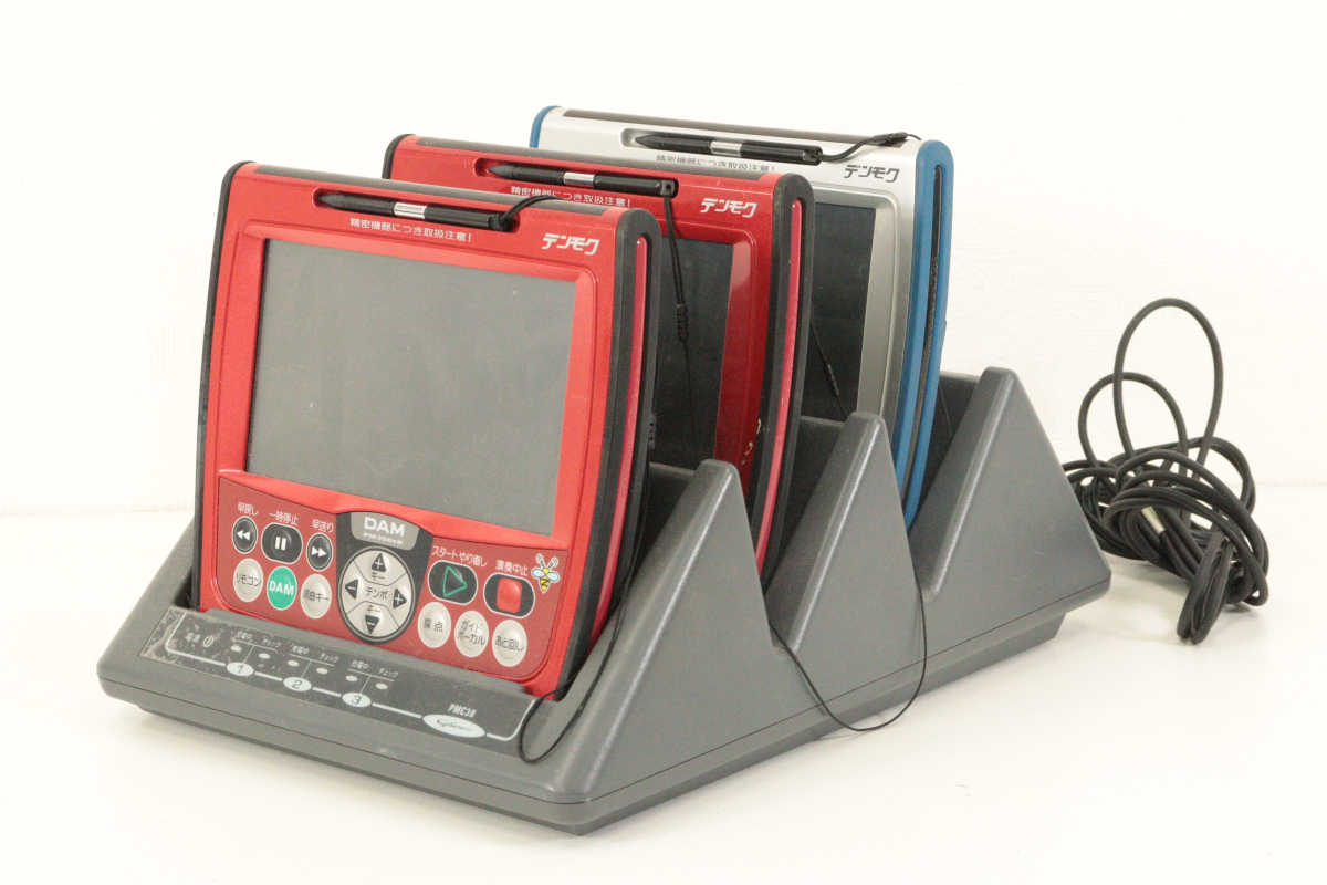 【通電OK】第一興商 DAM デンモク 3點(diǎn)セット PM300zB/PM500zB PMC30 カラオケ機(jī)器 オーディオ機(jī)器 カラオケ スタンド付き_CIK_C0611-I01D