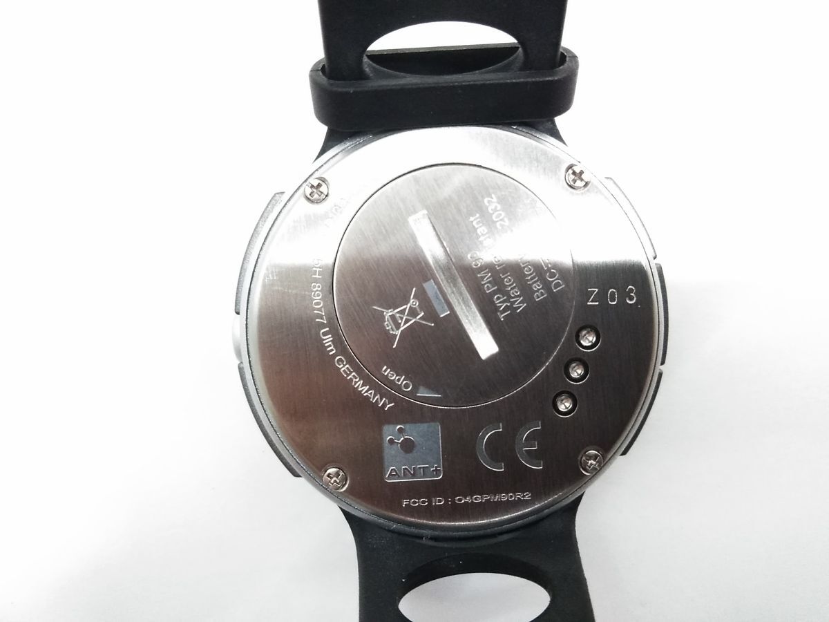 ?beurer PM90 バウアー heart rate monitor 腕時計 ブラック 専用ケース 心拍計付き 交換電池あり 0621-6H @60?