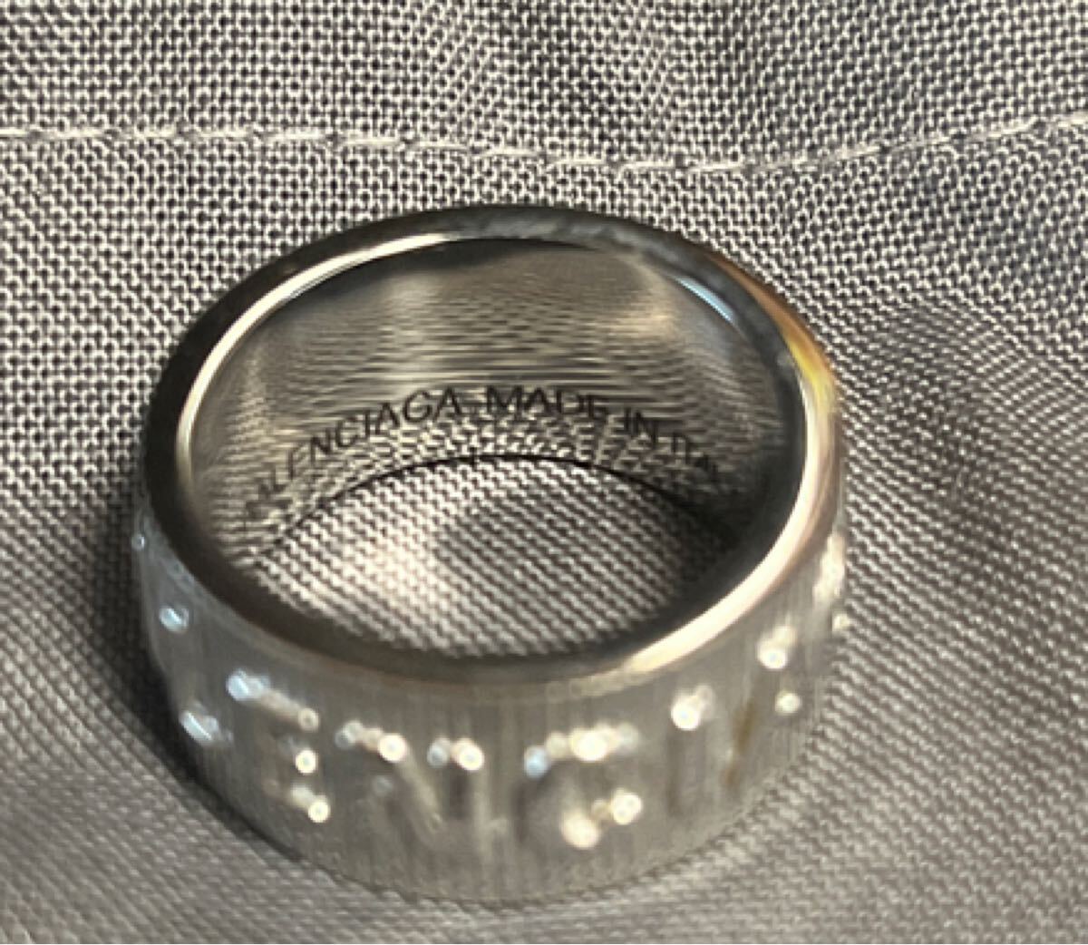 BALENCIAGA / バレンシアガ / フォースストライプリング バレンシアガ BALENCIAGA 指輪 11号 FORCE STRIPED RING リング