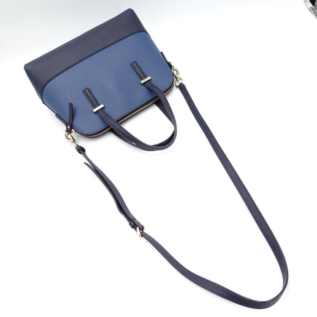  не использовался класс kate spade Kate Spade 2WAY ручная сумочка сумка на плечо темно-синий черный bai цвет женский 