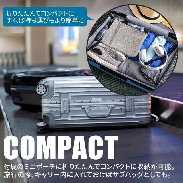 ボストンバッグ 折りたたみ 修學(xué)旅行 メンズ 靴ポケット付き コンパクト 大容量 65L 旅行 ゴルフ スポーツ 旅行カバン グレー