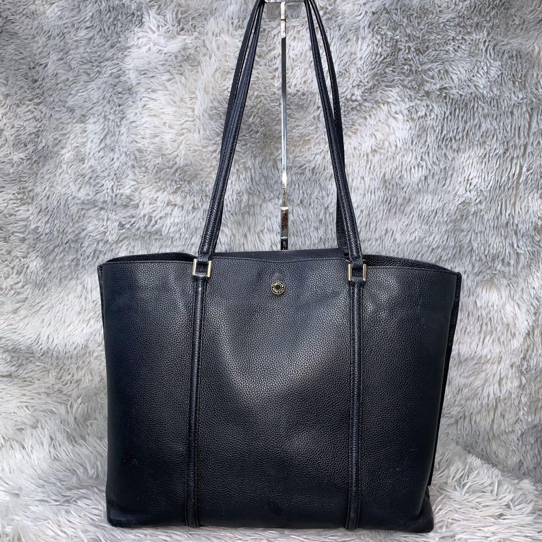 美品 COLEHAAN コールハーン トートバッグ ショルダーバッグ オールレザー 大容量 肩掛け A4収納 PC収納 ロゴ 通勤 ビジネス メンズ