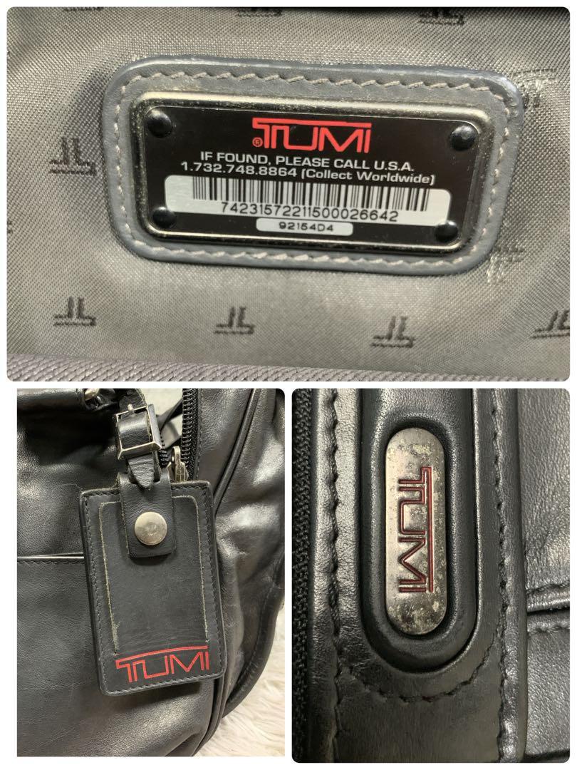  прекрасный товар TUMI Tumi портфель 2way сумка на плечо большая сумка все кожа A4 место хранения большая вместимость плечо .. наклонный .. ходить на работу бизнес мужской 