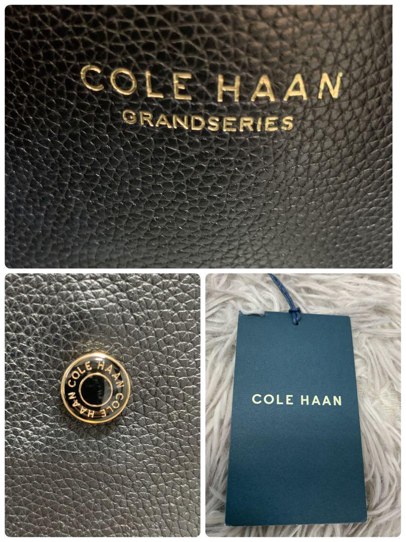 美品 COLEHAAN コールハーン トートバッグ ショルダーバッグ オールレザー 大容量 肩掛け A4収納 PC収納 ロゴ 通勤 ビジネス メンズ