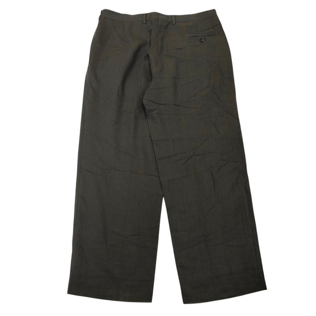 スペイン ユーロ ヴィンテージ タックパンツ W33 スラックス k26① _画像2