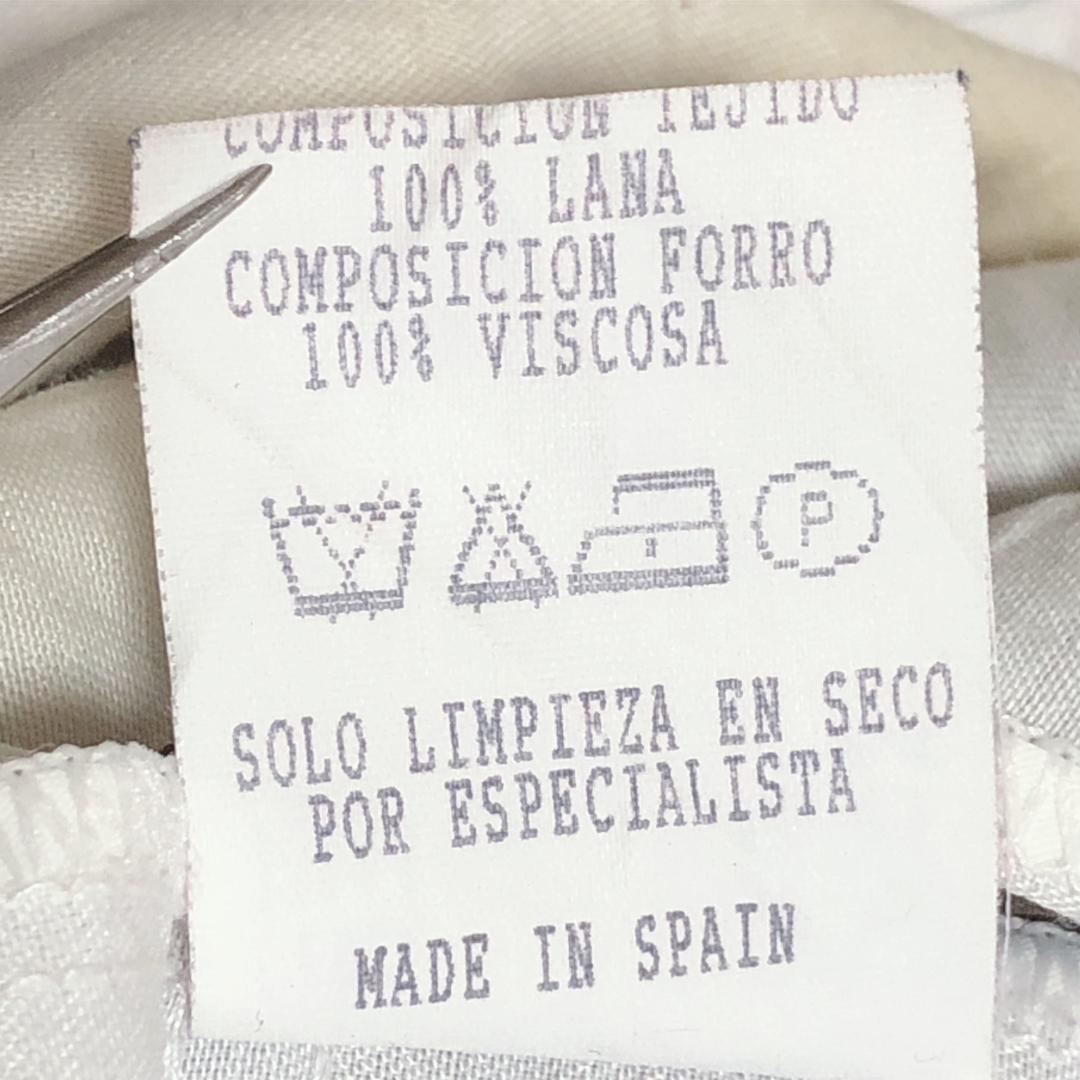 スペイン ユーロ ヴィンテージ タックパンツ W33 スラックス k26① _画像9