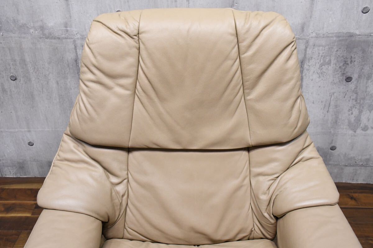 EFK12 EKORNES エコーネス ストレスレスチェア レノ Mサイズ 北歐 ノルウェー レザー/本革 モダン パーソナルチェア リクライニングチェア