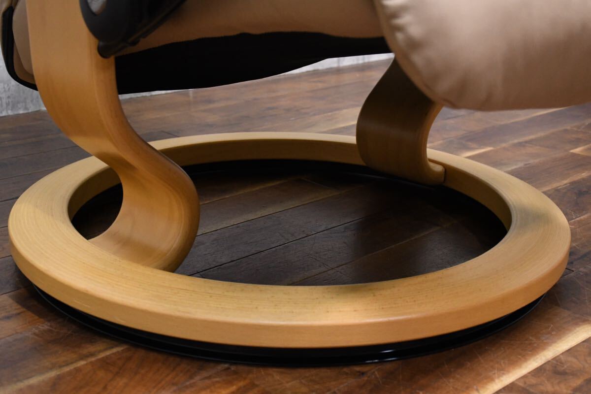 EFK12 EKORNES エコーネス ストレスレスチェア レノ Mサイズ 北歐 ノルウェー レザー/本革 モダン パーソナルチェア リクライニングチェア
