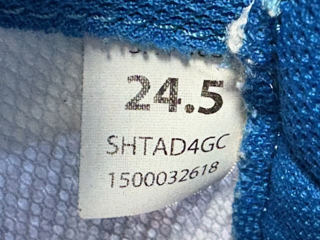 【中古?美品】テニスシューズ YONEX POWER CUSHION AERODASH4 GC 24.5cm青白 ヨネックス パワークッションエアロダッシュ4GC 手洗済?箱付
