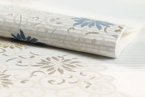 【和游館】ONK1538　未使用お仕立て上がり！夏帯！西陣『廣部商事』絽九寸名古屋帯