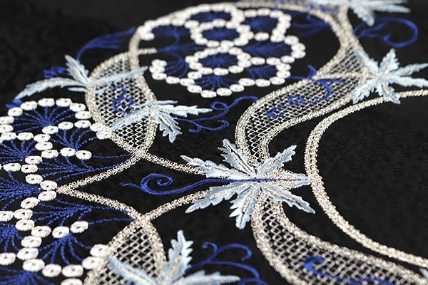 【和游館】ONK1559　仕立付！西陣『大光』謹制地紋刺繍入り九寸名古屋帯　オールシーズン