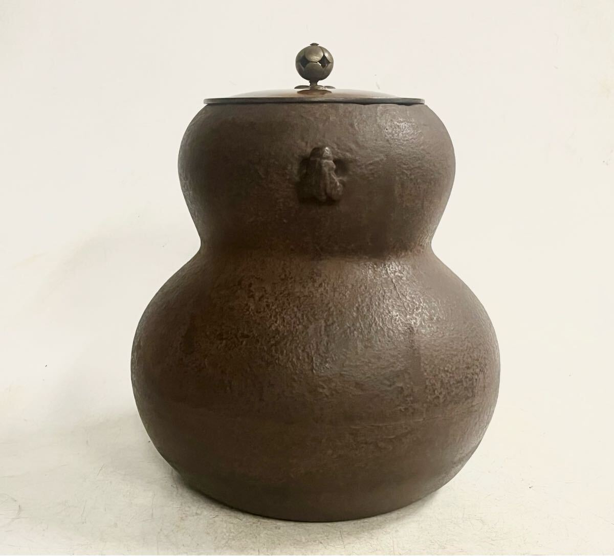 うぶだし品 時代 瓢形釜 茶釜 御釜師 大西清右衛(wèi)門識箱　茶道具