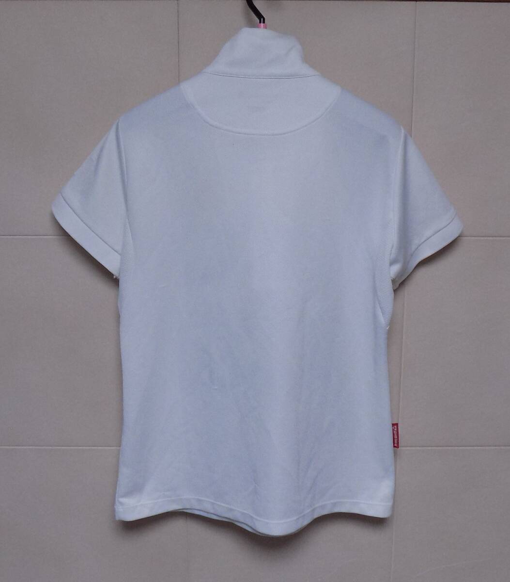LecoqSportifルコック　胸にドットロゴプリント　半袖ハーフジップシャツ L　（管B4）
