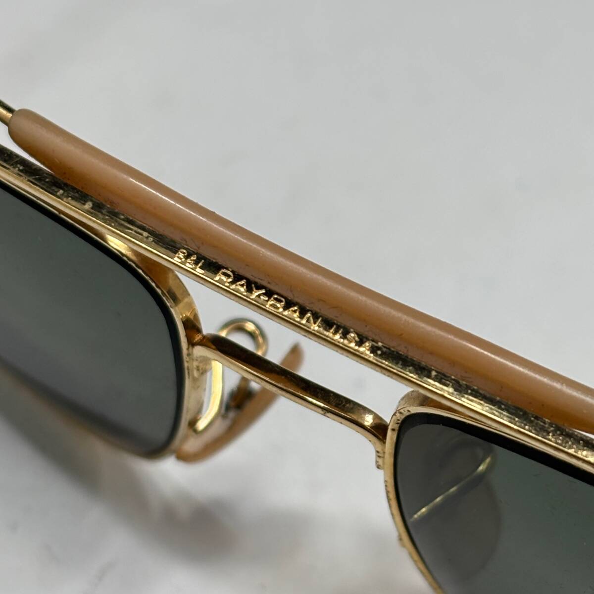 1円?【レイバン/Ray-Ban本物】サングラス/USA/メタルフレーム/ゴールド/ティアドロップ【X227M