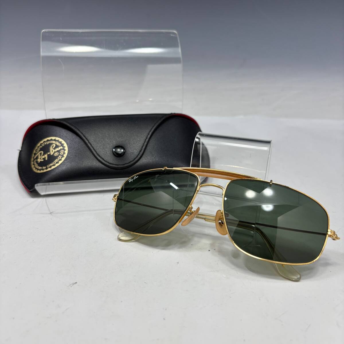 1円?【レイバン/Ray-Ban本物】サングラス/USA/メタルフレーム/ゴールド/ティアドロップ【X227M
