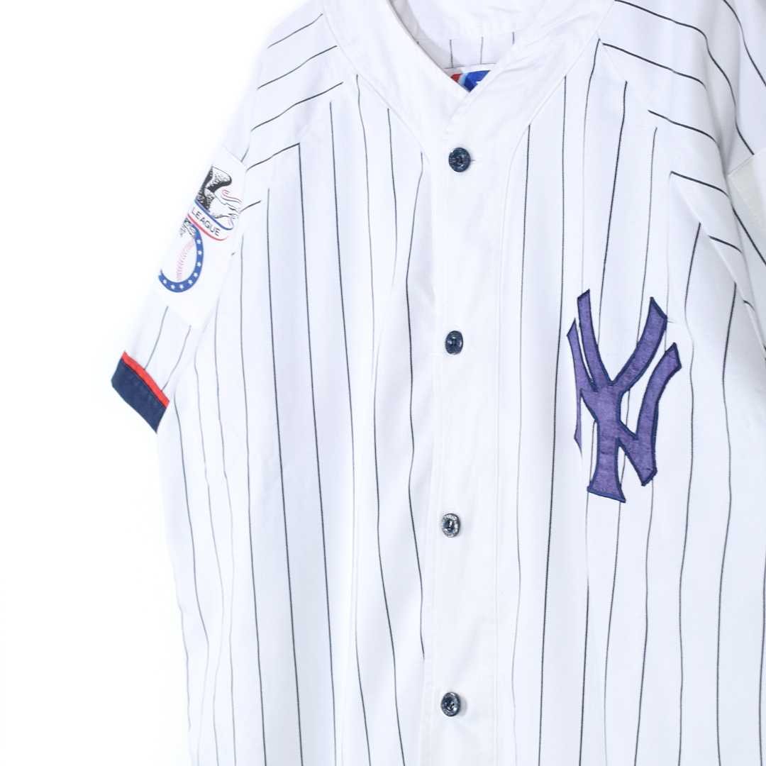 [ бесплатная доставка ]90s New York yan Keith Корея производства Baseball рубашка стартер MLB большой Lee gSTARTER YANKEES мужской XL б/у одежда @CB1322