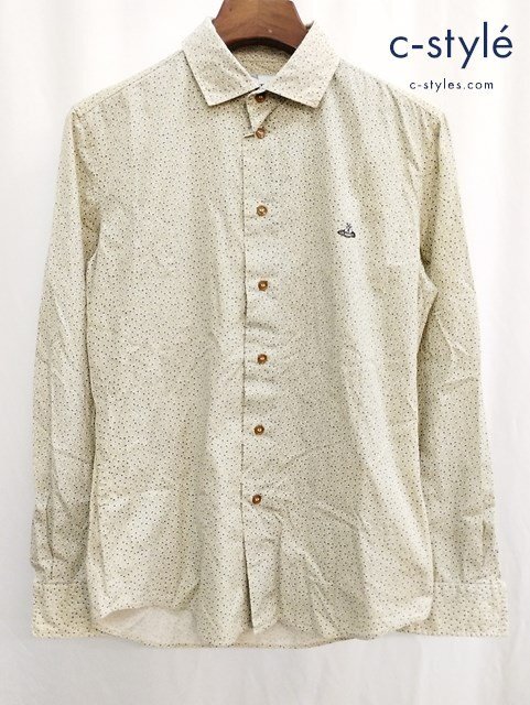 T346a [人気] Vivienne Westwood MAN ヴィヴィアンウエストウッドマン 長袖シャツ 44 マルチカラー 花柄 綿100% | トップス T
