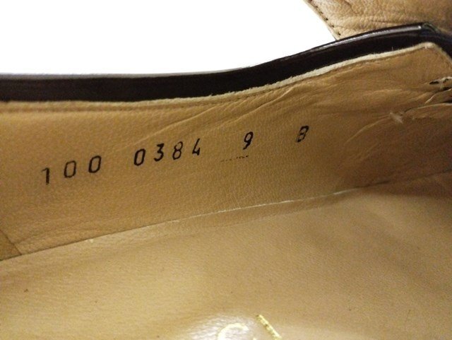 H053b [ популярный ] GUCCI Gucci Loafer 9 черный 100 0384 шланг bit Италия производства | обувь G