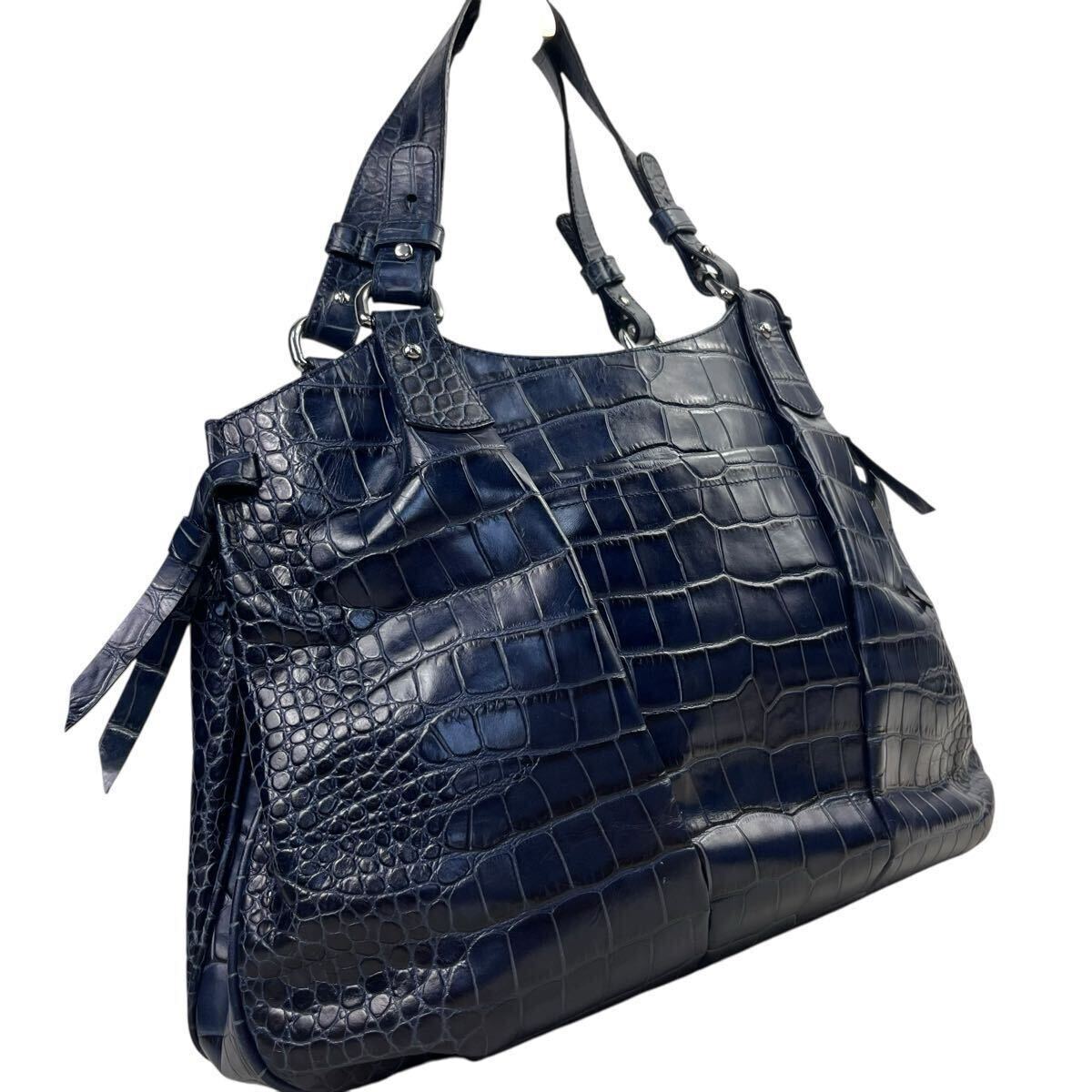美品 FURLA フルラ 希少カラー トートバッグ ハンド クロコ型押し 緑 美品【超希少カラー】 FURLA フルラ ハンドバッグ トート