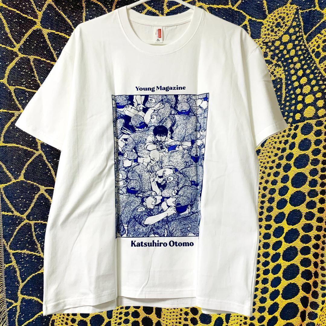 アキラ 漫画 半袖 reprint Tシャツ 夏 新品 お洒落 XL 2XL AKIRA アバンギャルド リプリント Tシャツ 半袖 メンズ 新品 個性的 白