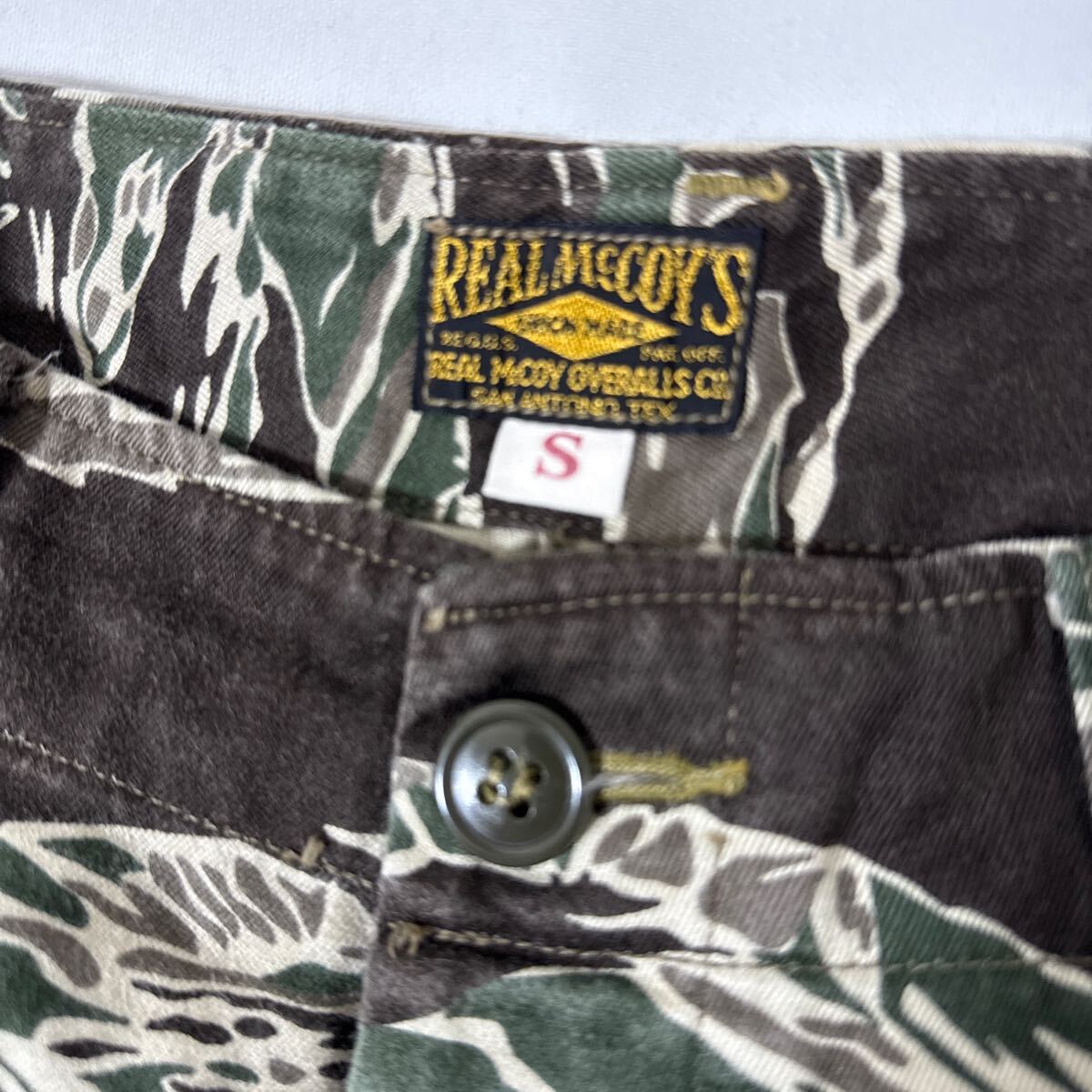 美品 リアルマッコイズ タイガーストライプ カーゴ ショーツ SREAL McCOY cargo shorts ナム戦 ベトナム 