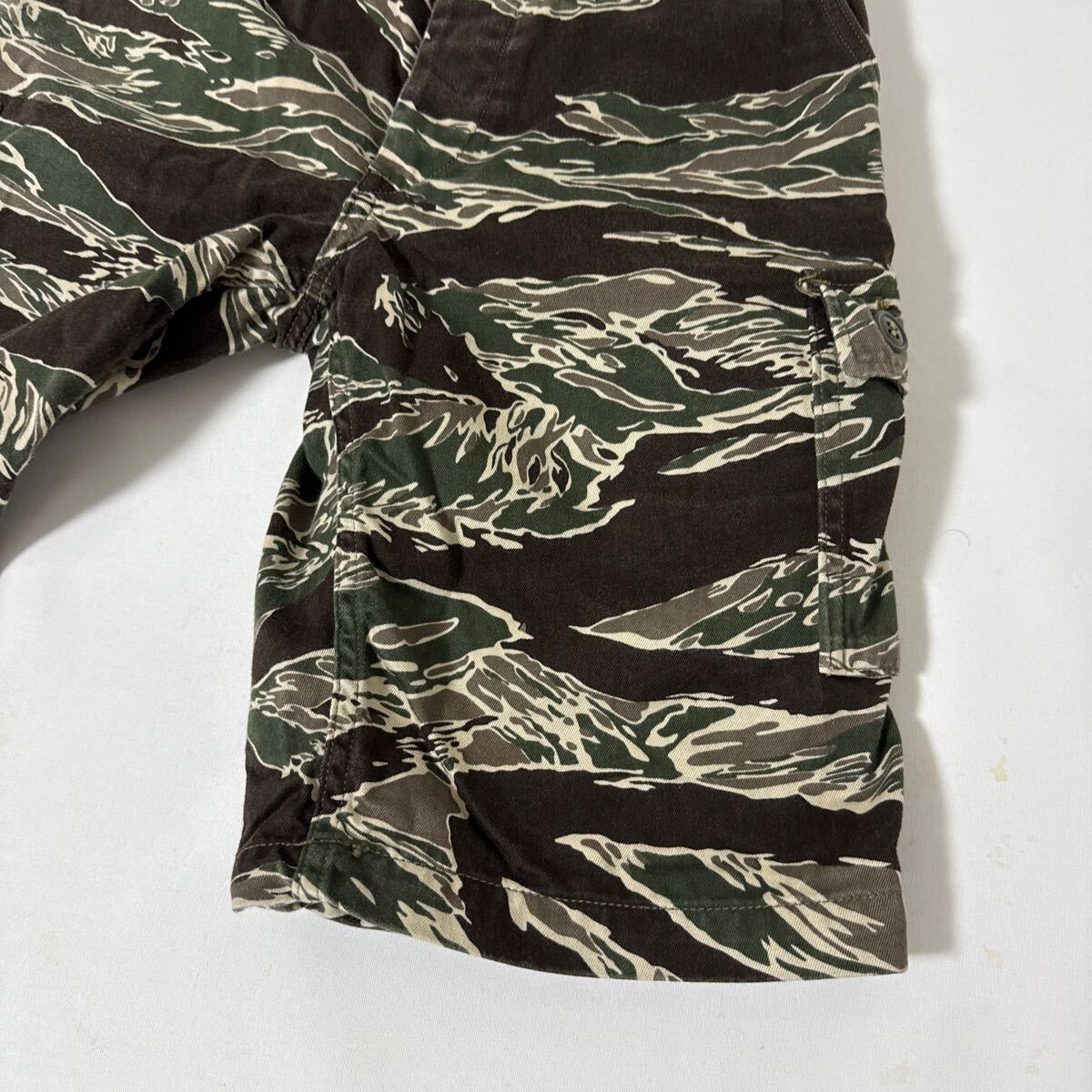 美品 リアルマッコイズ タイガーストライプ カーゴ ショーツ SREAL McCOY cargo shorts ナム戦 ベトナム 