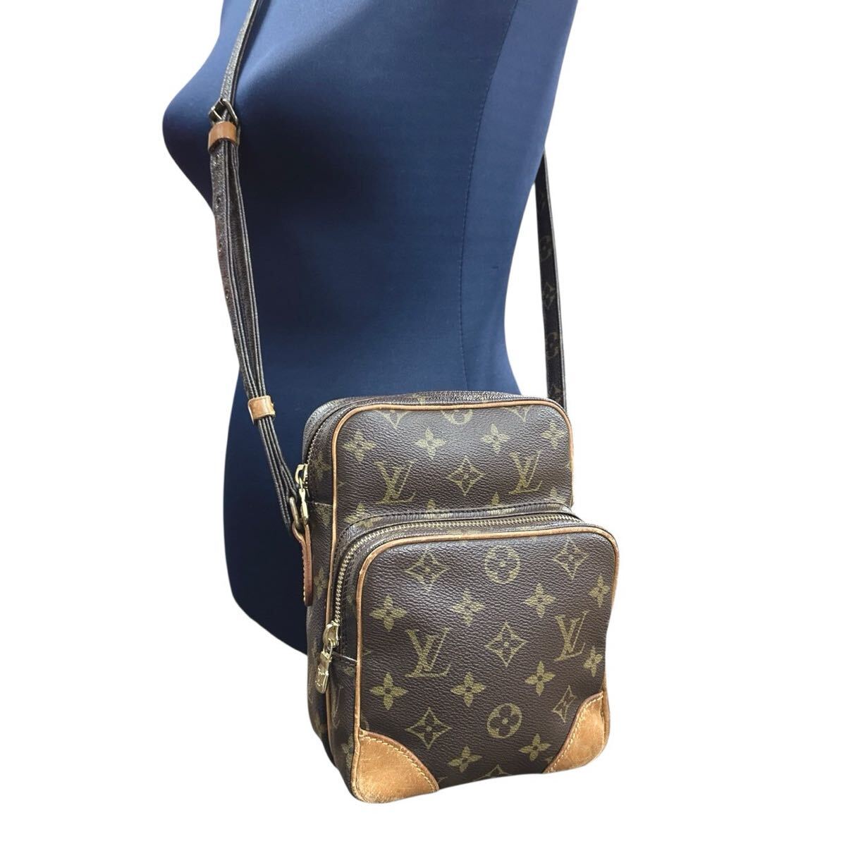 s432 1 иен LOUIS VUITTON Louis Vuitton плечо наклонный .. сумка монограмма Amazon M45236 серийный 842