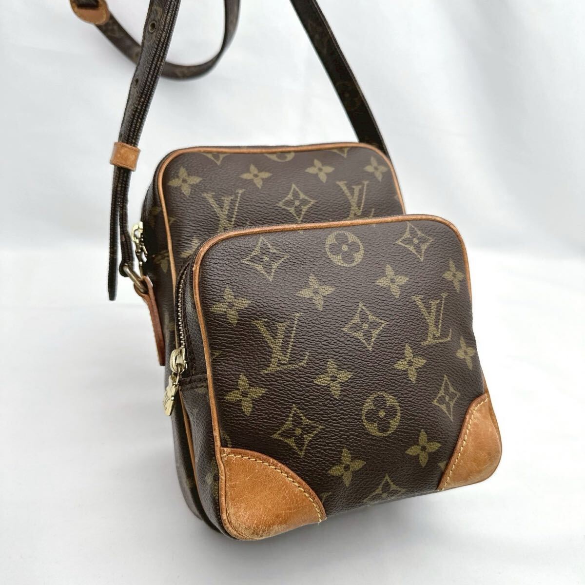 s432 1 иен LOUIS VUITTON Louis Vuitton плечо наклонный .. сумка монограмма Amazon M45236 серийный 842