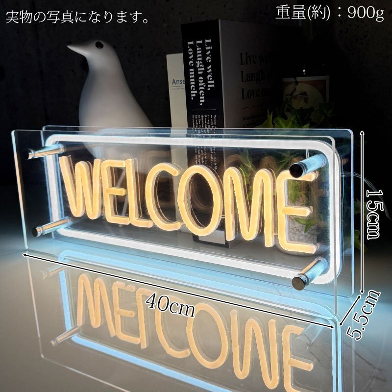 LED neon автограф неоновая трубка способ WELCOME интерьерный свет LED neon автограф табличка автограф панель светится светится табличка neon часть магазин вход NK-52GO