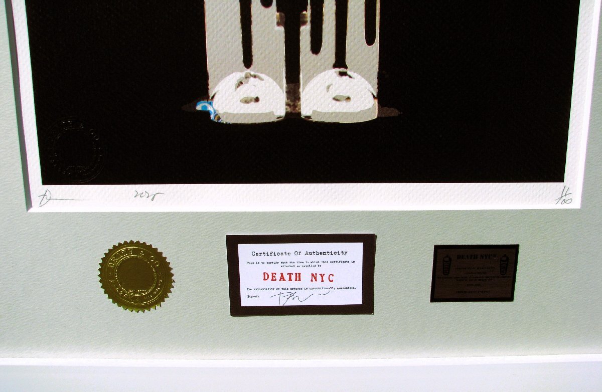 DEATH NYC BF169 サイン、ナンバー、COAあり DEATH NYC BF169 サイン、ナンバー、COAあり