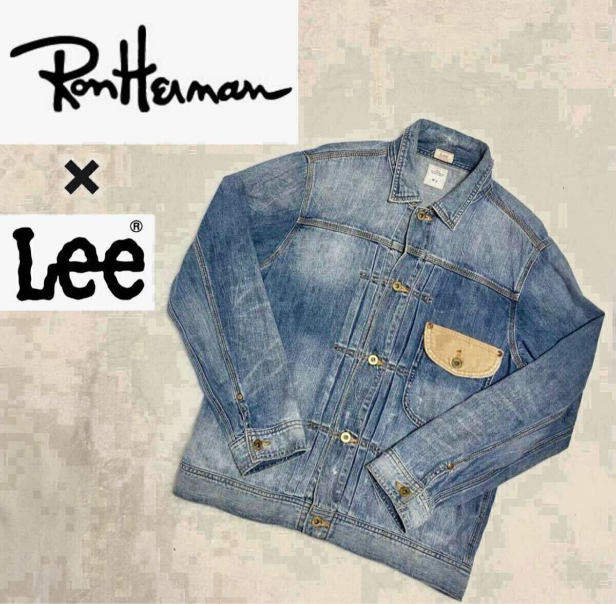 ロンハーマン　RHC デニム　ブルゾン　メンズ　激レア　早い者勝ち　美品 激レア Ron Herman Lee コラボデニムジャケットRHC ロンハーマン リーG