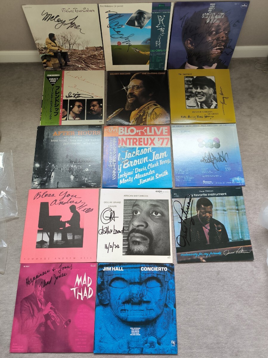 【全て直筆サイン入り】ジャズ LP レコード JAZZ ピアノ サックス モダン?ジャズ ジャズピアニスト、マッコイ?タイナー『サハラ』など