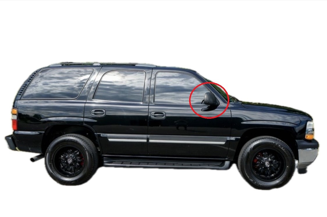[ наличие есть / основа есть / правая сторона ]00-06y Tahoe Suburban 01-06y Yukon denali Escalade посеребренный Sierra зеркало на двери стекло линзы 