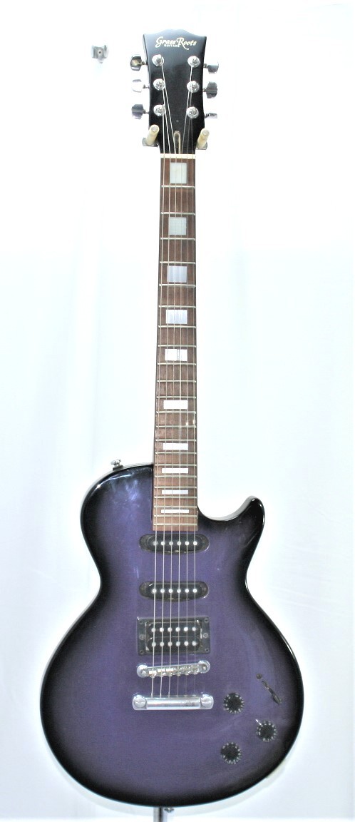 GRASS ROOTS GUITARS стакан roots гитара Lespaul модель чёрный фиолетовый 