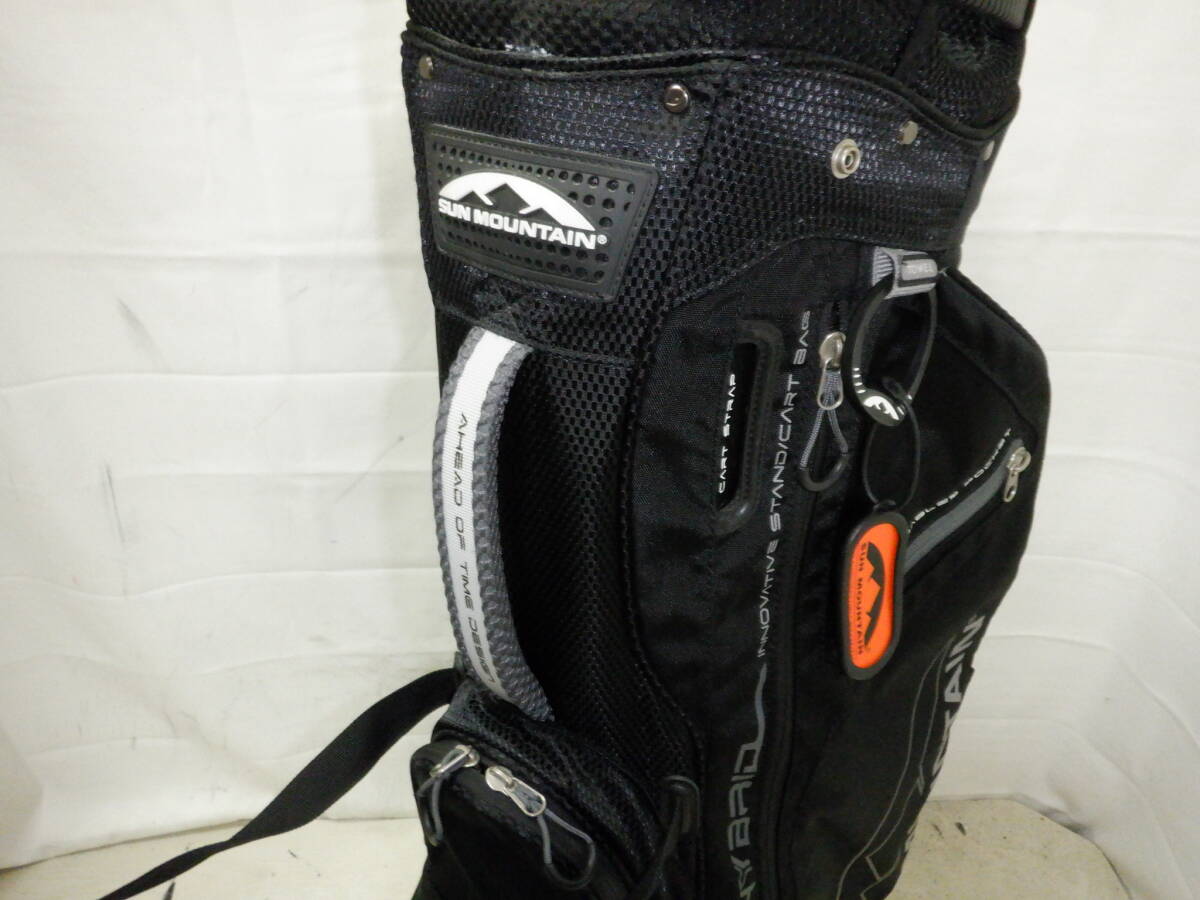 サンマウンテン★SUN MOUNTAIN★HYBRID★9.5型★14分割★軽量★中古★良品★スタンド(BK)ゴルフ キャディバック