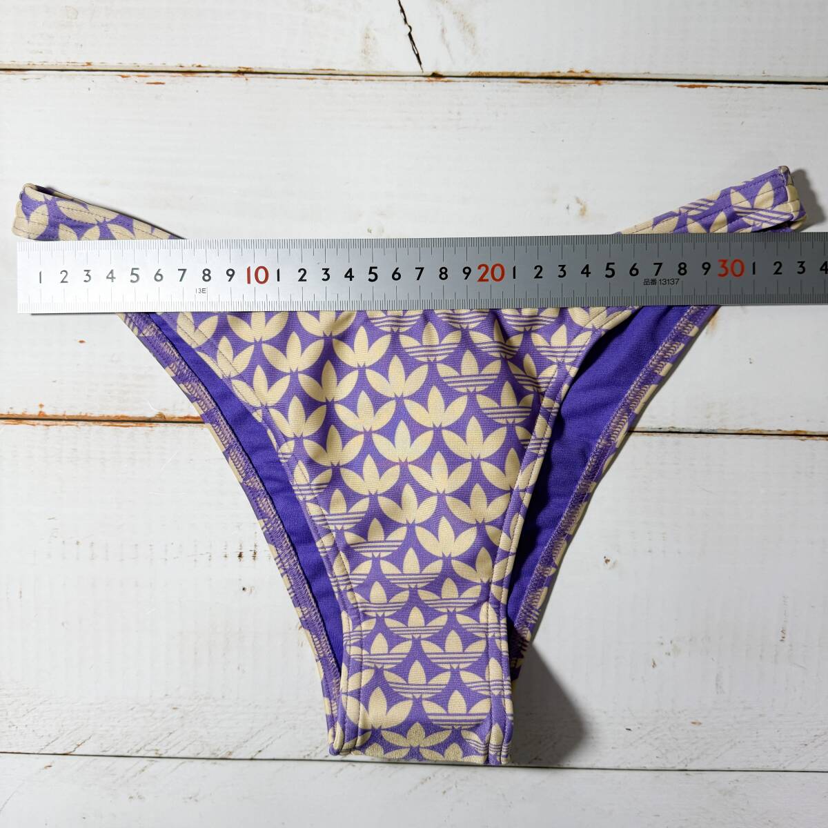 【即決】adidas アディダス 女性用 ビーチバレー ビキニ ショーツ 水着 ブルマ Purple柄 海外S_画像5