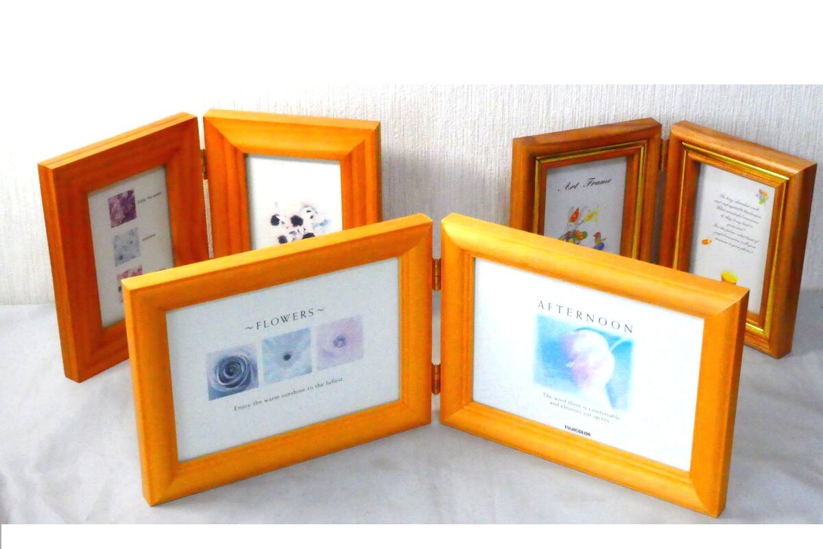 Й★写真立て★フォトスタンド★木製★FUJIFILM★3個セット★箱入り★未使用品★インテリア★額縁★【カメラ店在庫品】★在庫処分★_画像1