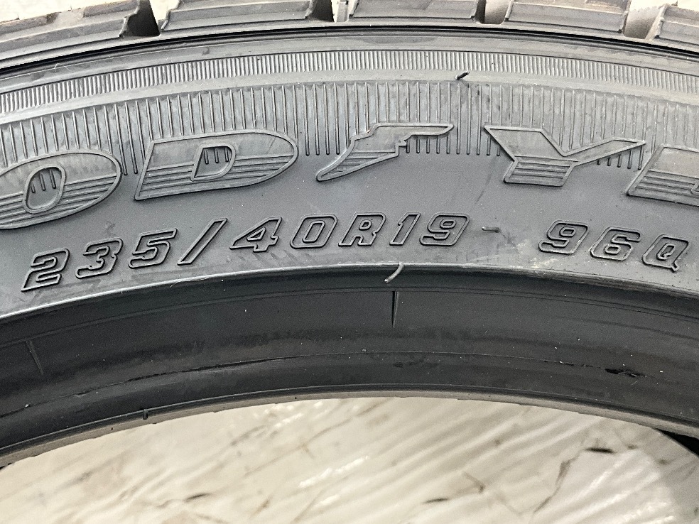 新品タイヤ 1本のみ 235/40R19 96Q グッドイヤー ICE NAVI ZEA II 冬 スタッドレス 235/40/19 カムリ/ボクスター b11835_画像4