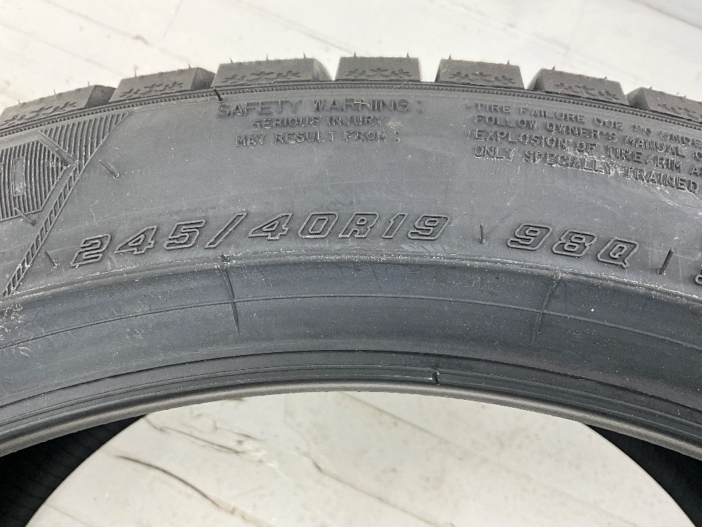 新品タイヤ 処分特価 4本セット 245/40R19 98Q グッドイヤー ICENAVI8 冬 スタッドレス 245/40/19 ヴェルファイア ハイブリッド b11864_画像7