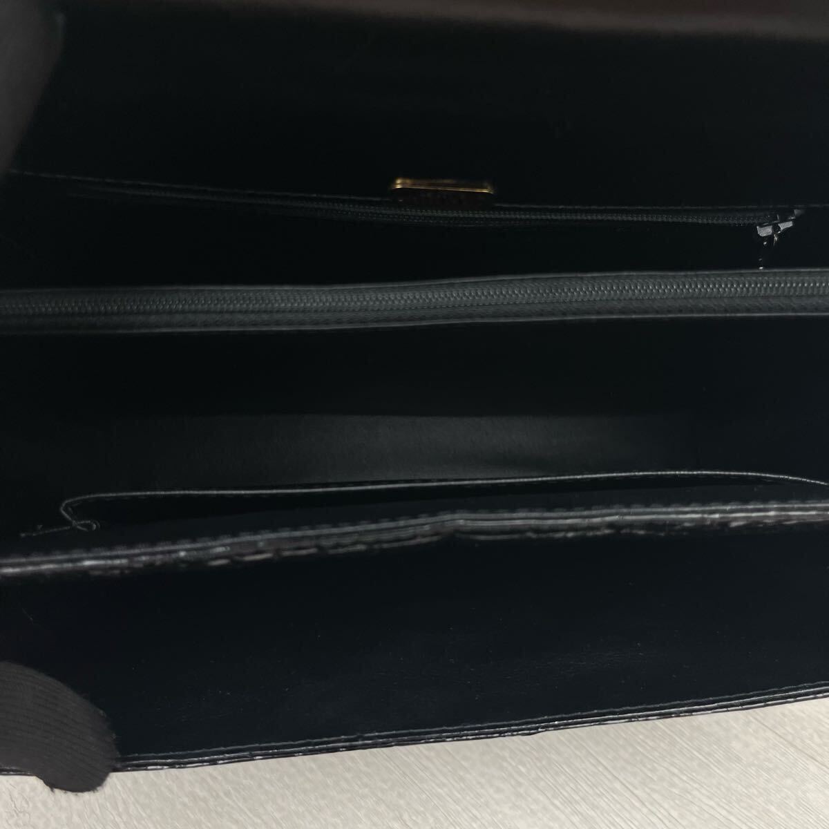 1円 極美品 クロコダイル ハンドバッグ ショルダーバッグ 2way シャイニング クロコ フォーマルバッグ トップハンドル 金具 センター取り