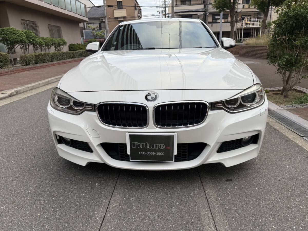 BMW320d MスポーツpkgF30 低走行車マッドブラックエンブレム車検満タン自動車ローン、下取可能