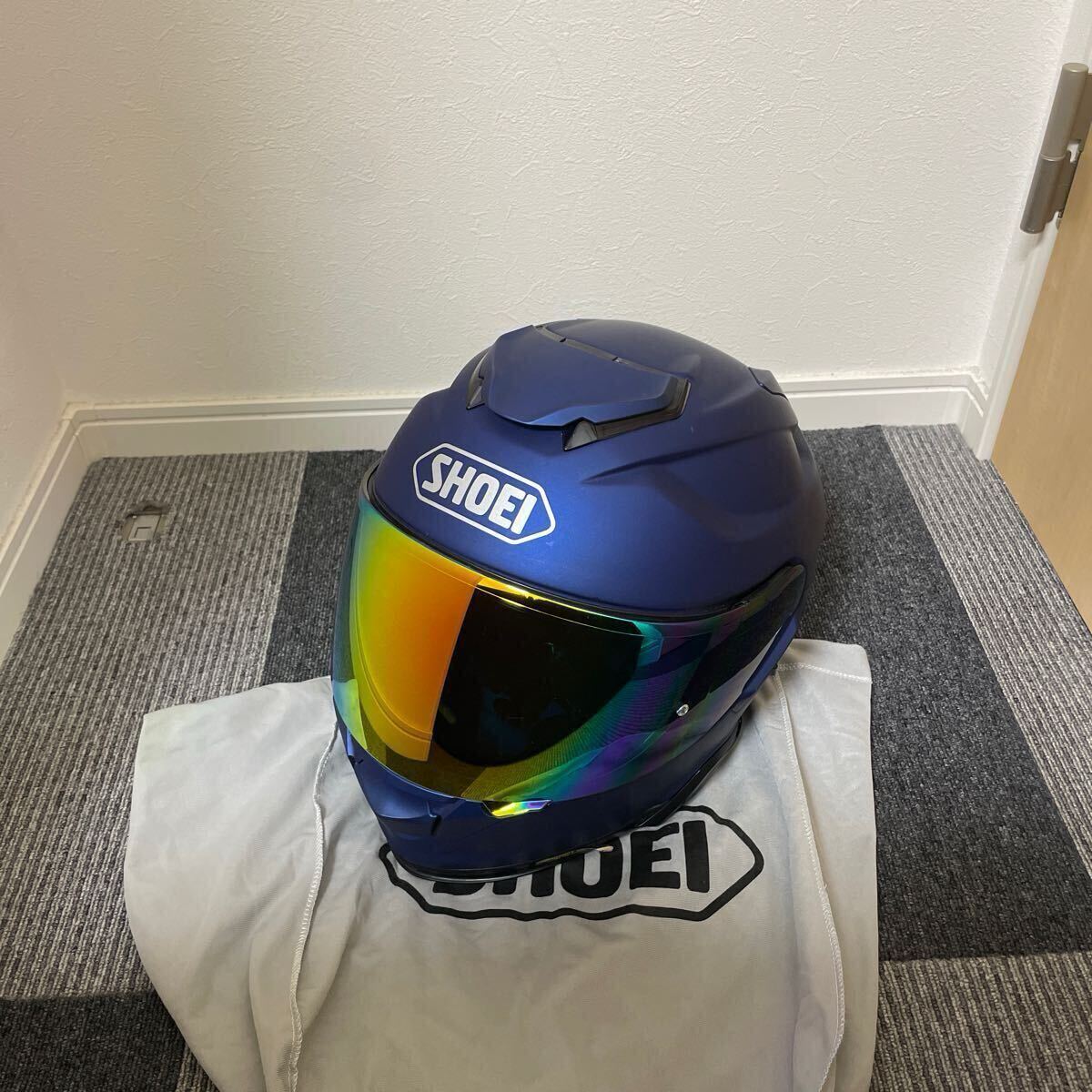 SHOEI ショウエイ GT-AirⅡ GT-Air2 フルフェイス ヘルメット Mサイズ 2020年1月 青 マットブルー バイク オートバイ 二輪 (273)