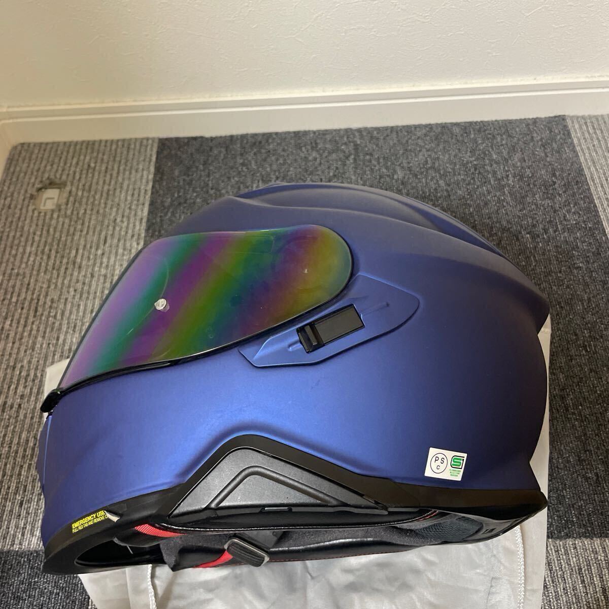 SHOEI ショウエイ GT-AirⅡ GT-Air2 フルフェイス ヘルメット Mサイズ 2020年1月 青 マットブルー バイク オートバイ 二輪 (273)