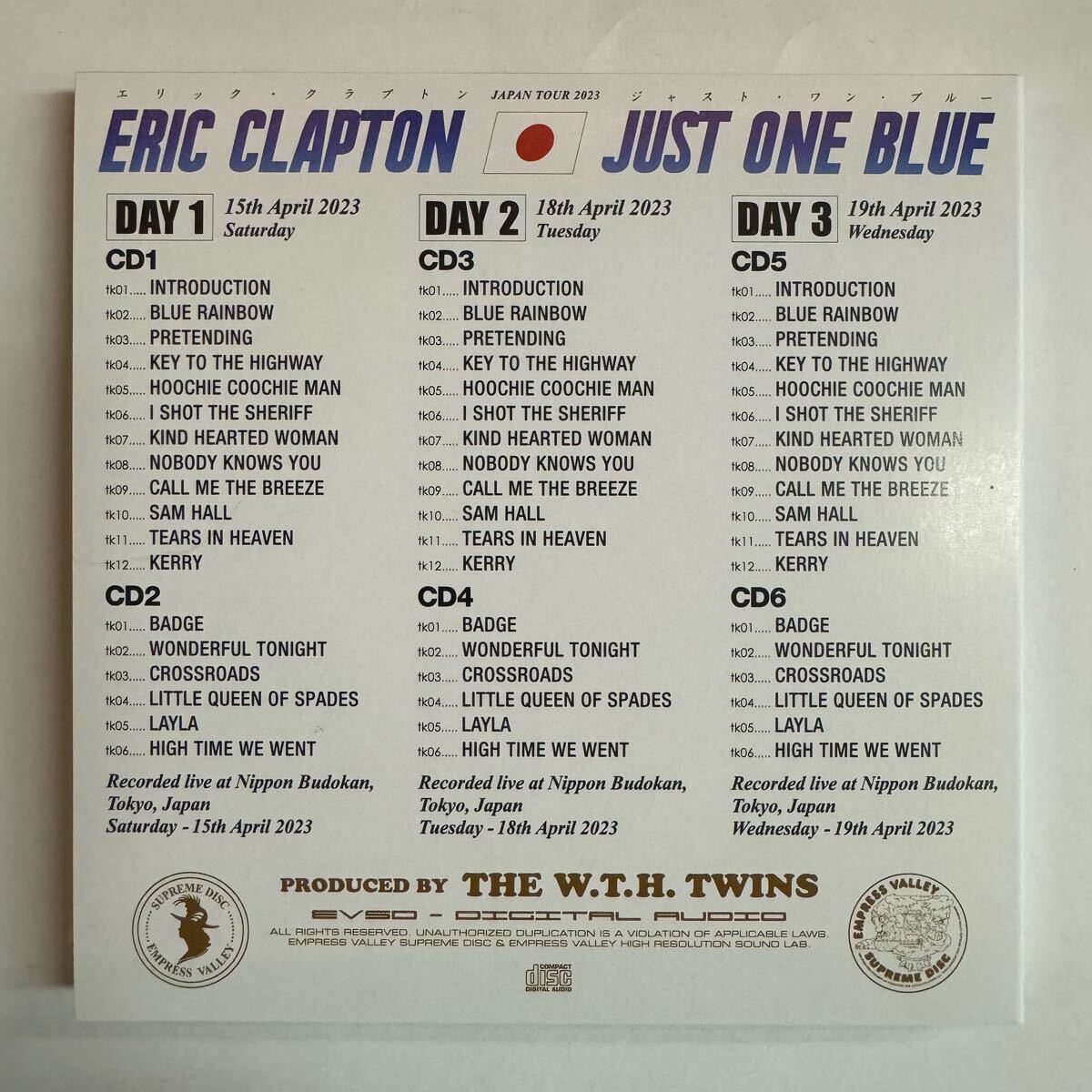 ERIC CLAPTON JUST ONE BLUE 12CD BOX