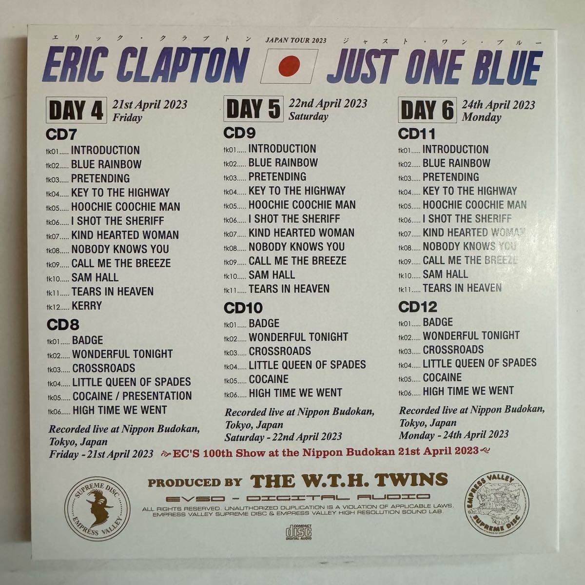 ERIC CLAPTON JUST ONE BLUE 12CD BOX