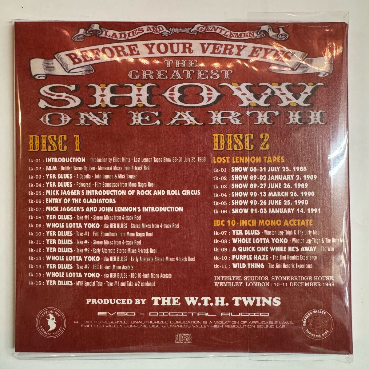 THE DIRTY MAC / ROCK AND ROLL CIRCUS SESSION「黒雲と青い霧」(2CD+BONUS DISC) 初登場アーカイヴを収録したボーナスは必見！Clapton 