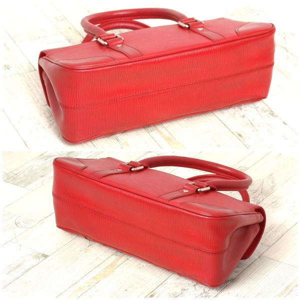  превосходный товар Louis Vuitton LOUIS VUITTONsegyu-ruPM ручная сумочка epi красный M5882E rouge LV Logo женский a498