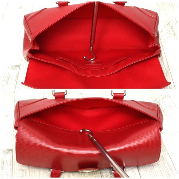  превосходный товар Louis Vuitton LOUIS VUITTONsegyu-ruPM ручная сумочка epi красный M5882E rouge LV Logo женский a498